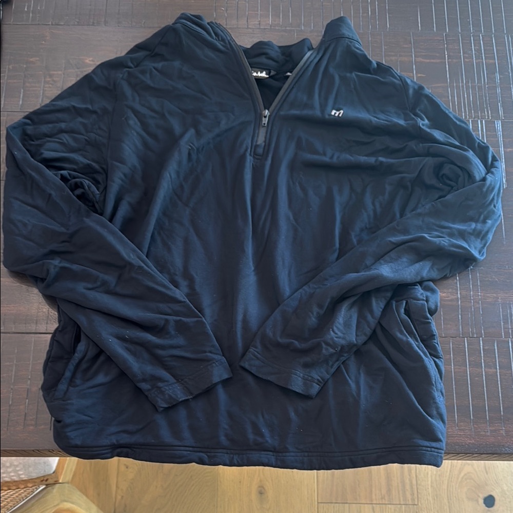 Travis Mathew Men's Black Pullover Jacket